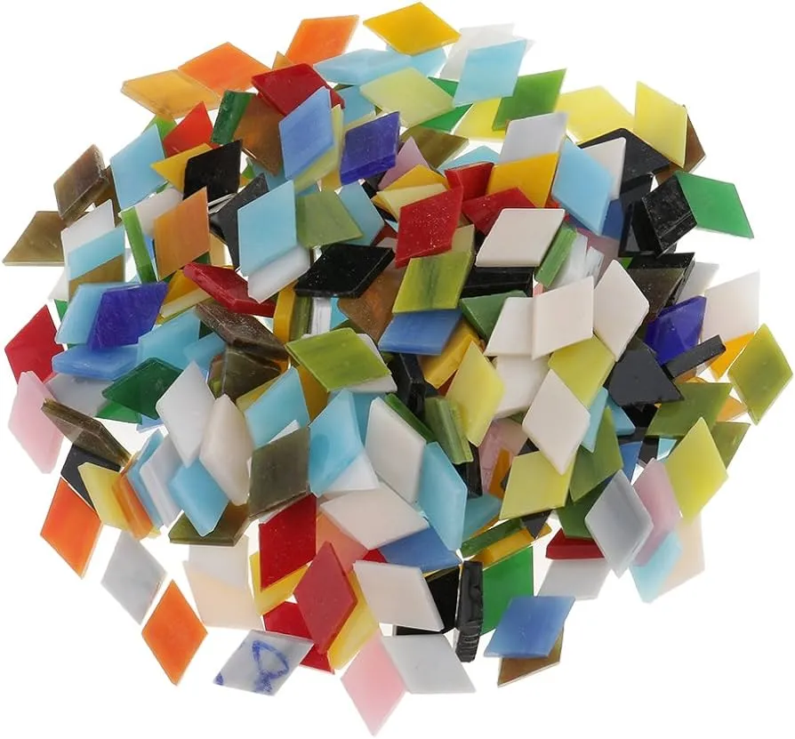 Lot - Azulejo de mosaico de vidrio colorido para hacer mosaicos, manualidades para niños, suministros escolares, rombos : Amazon.com.mx: Hogar y Cocina Lot - Azulejo de mosaico de vidrio colorido para hacer mosaicos, manualidades para niños, suministros escolares, rombos : Amazon.com.mx: Hogar y Cocina