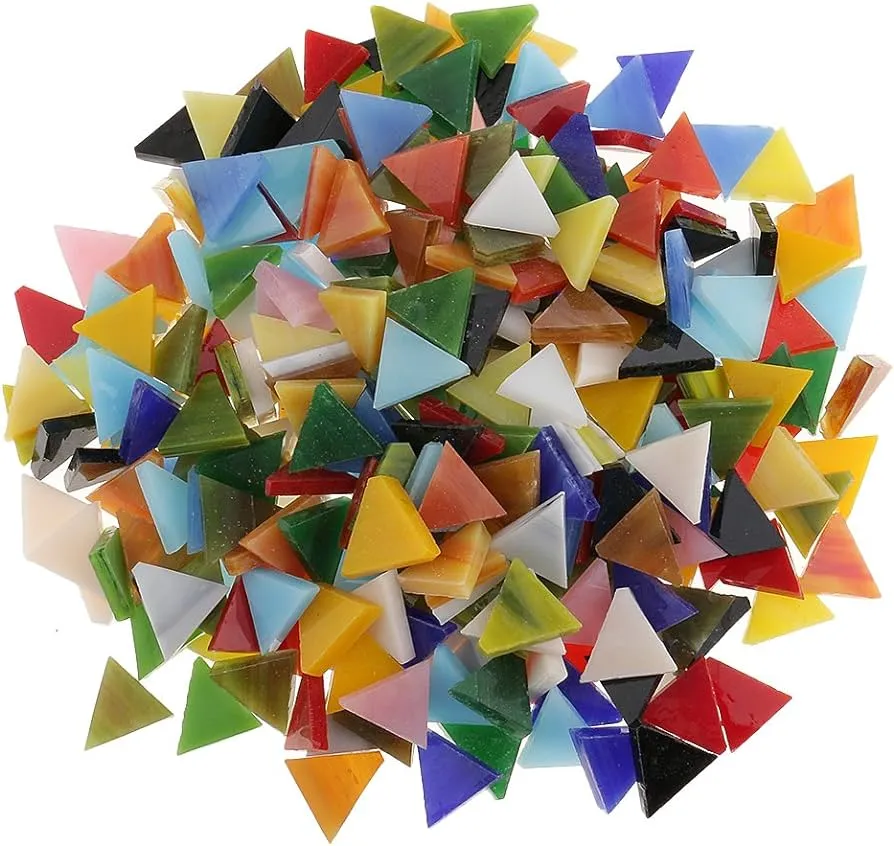 Lot - Azulejo de mosaico de vidrio colorido para hacer mosaicos, manualidades, suministros escolares, triángulo : Amazon.com.mx: Hogar y Cocina Lot - Azulejo de mosaico de vidrio colorido para hacer mosaicos, manualidades, suministros escolares, triángulo : Amazon.com.mx: Hogar y Cocina