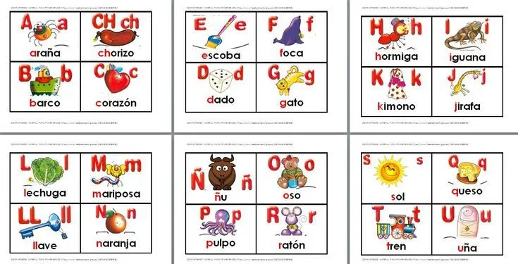 Lotería de abecedario para primer y segundo grado - http ...