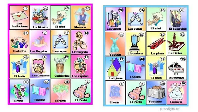 Loteria del abecedario en inglés para imprimir - Imagui