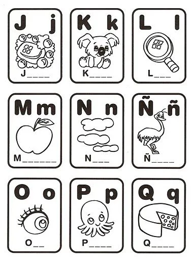 Loteria de animales para colorear - Imagui