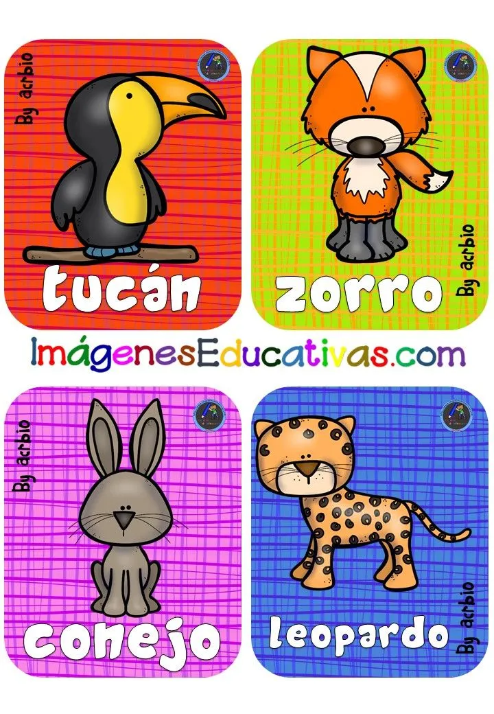 Lotería de Animales 3 TAMAÑOS Y 40 CARTA – Imagenes Educativas