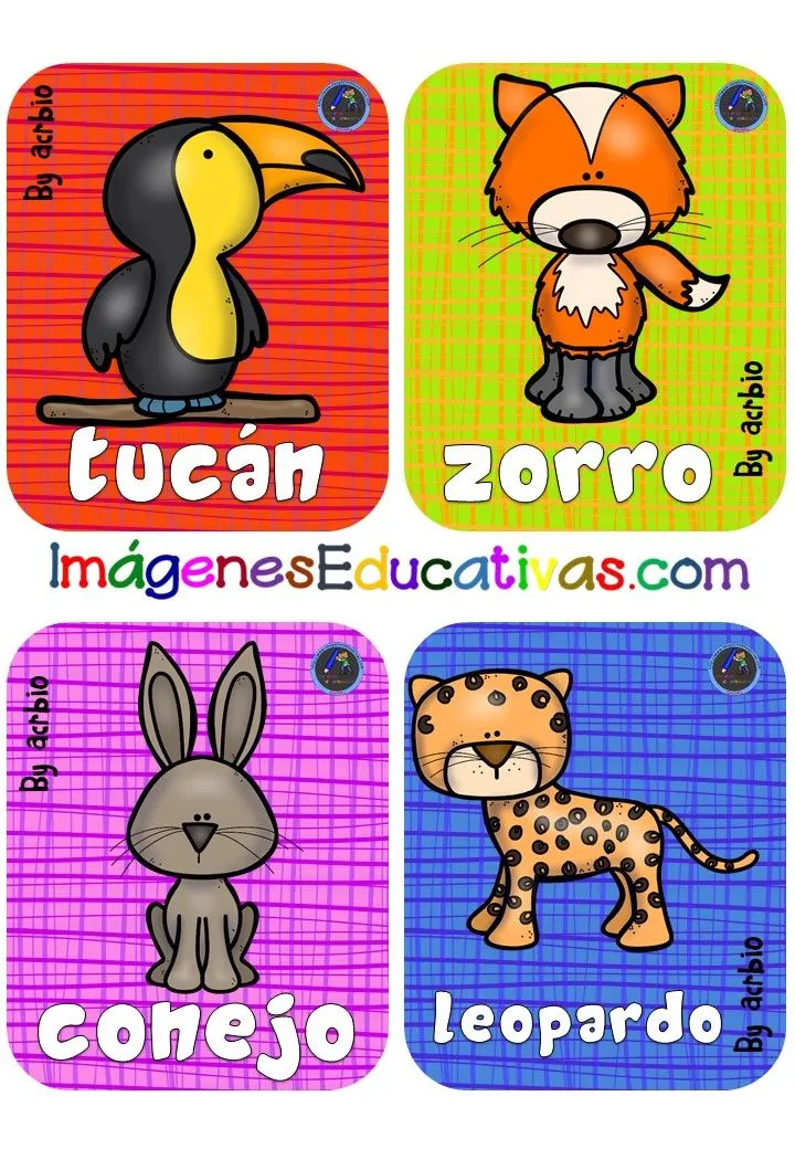 Lotería de Animales 3 TAMAÑOS Y 40 CARTA – Imagenes Educativas Lotería de Animales 3 TAMAÑOS Y 40 CARTA – Imagenes Educativas