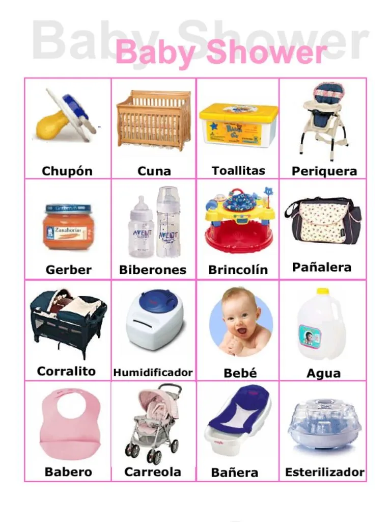 Loteria Baby Shower - NENA | PDF
