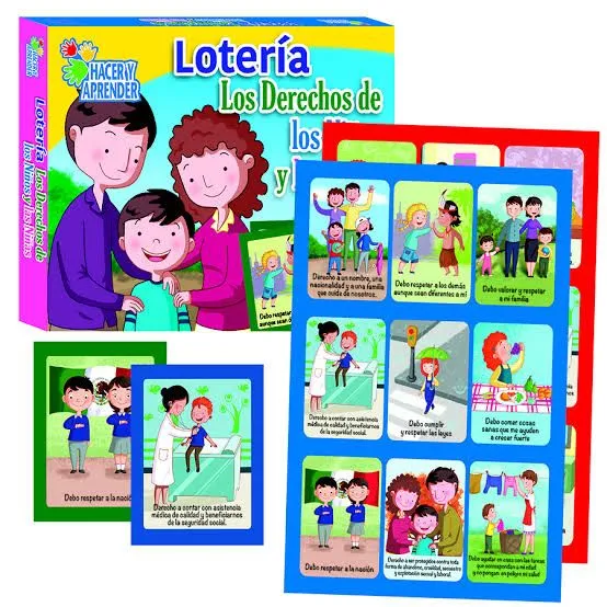 Lotería de los derechos y deberes de los niños y niñas| Didactimego Lotería de los derechos y deberes de los niños y niñas| Didactimego