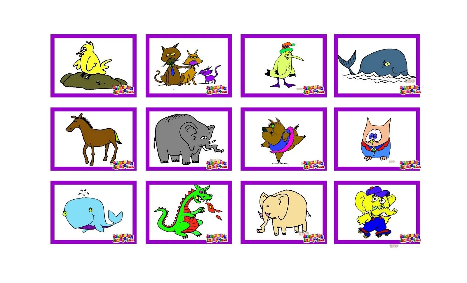 Lotería en inglés para niños para imprimir - Imagui Lotería en inglés para niños para imprimir - Imagui