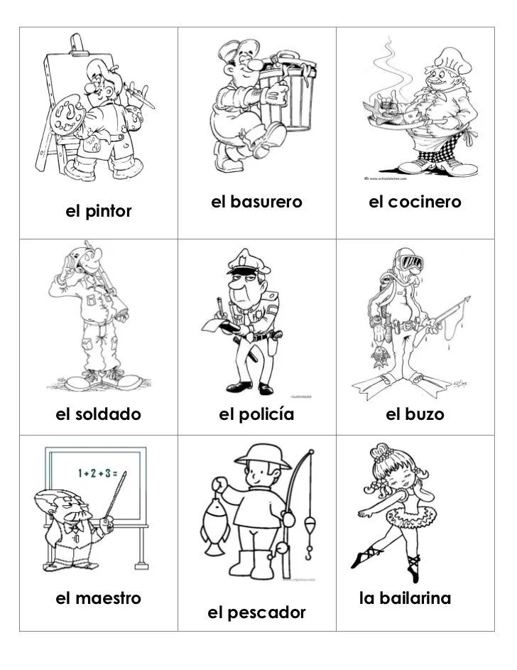 Loteria oficios y profesiones