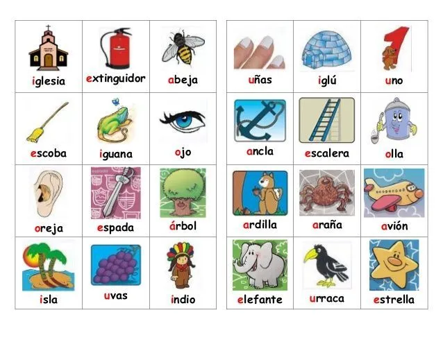 loteria vocales - Google Search | Juegos vocales | Pinterest ...