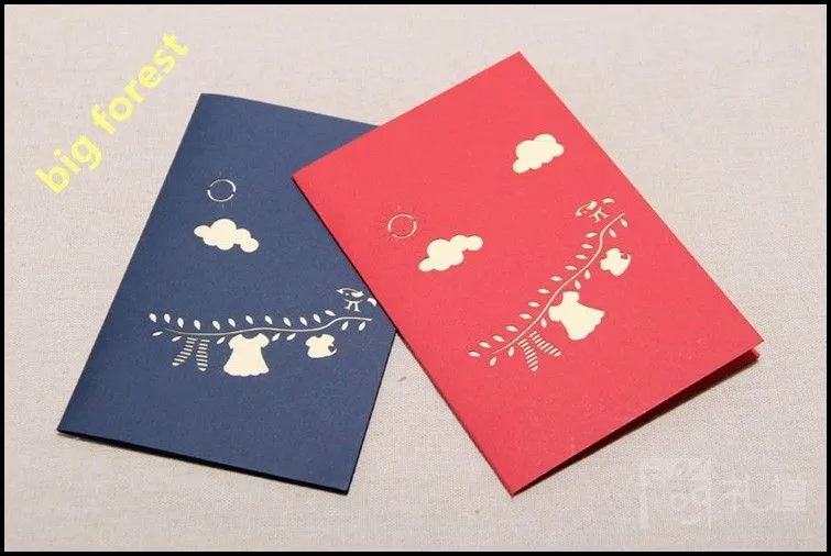 Lotes papel 100% moda creativa 3D dimensional Hot new infancia ...