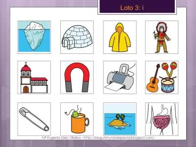 LOTOS FONOLÓGICOS CON PICTOGRAMAS Las Vocales LETRA I -Orientacion ... LOTOS FONOLÓGICOS CON PICTOGRAMAS Las Vocales LETRA I -Orientacion ...