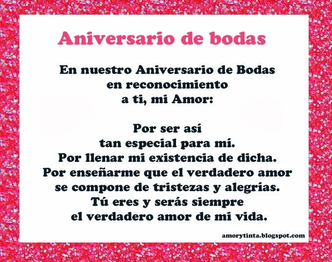 Poemas para un aniversario de bodas - Imagui