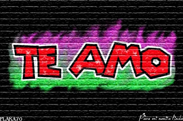 I love you en graffiti - Imagui