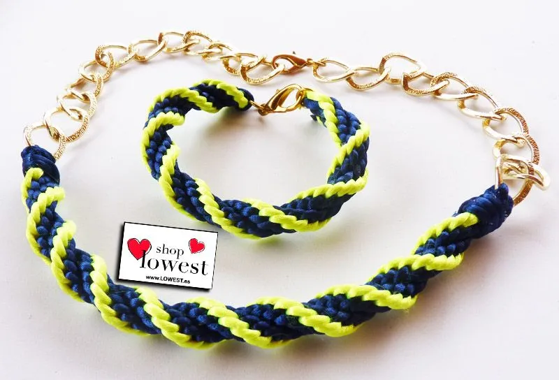 Lowest Blog » Collar de kumihimo en espiral de colores fluor con ... Lowest Blog » Collar de kumihimo en espiral de colores fluor con ...