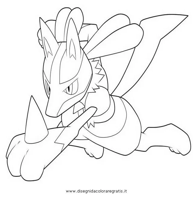 Pokemons lucario para pintar - Imagui