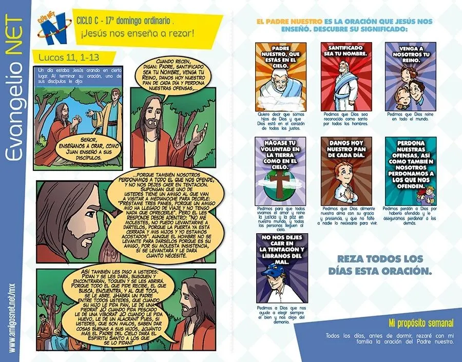 Lucas 11, 1-13 para niños. El Padre Nuestro | Arquidiócesis de Bogotá Lucas 11, 1-13 para niños. El Padre Nuestro | Arquidiócesis de Bogotá