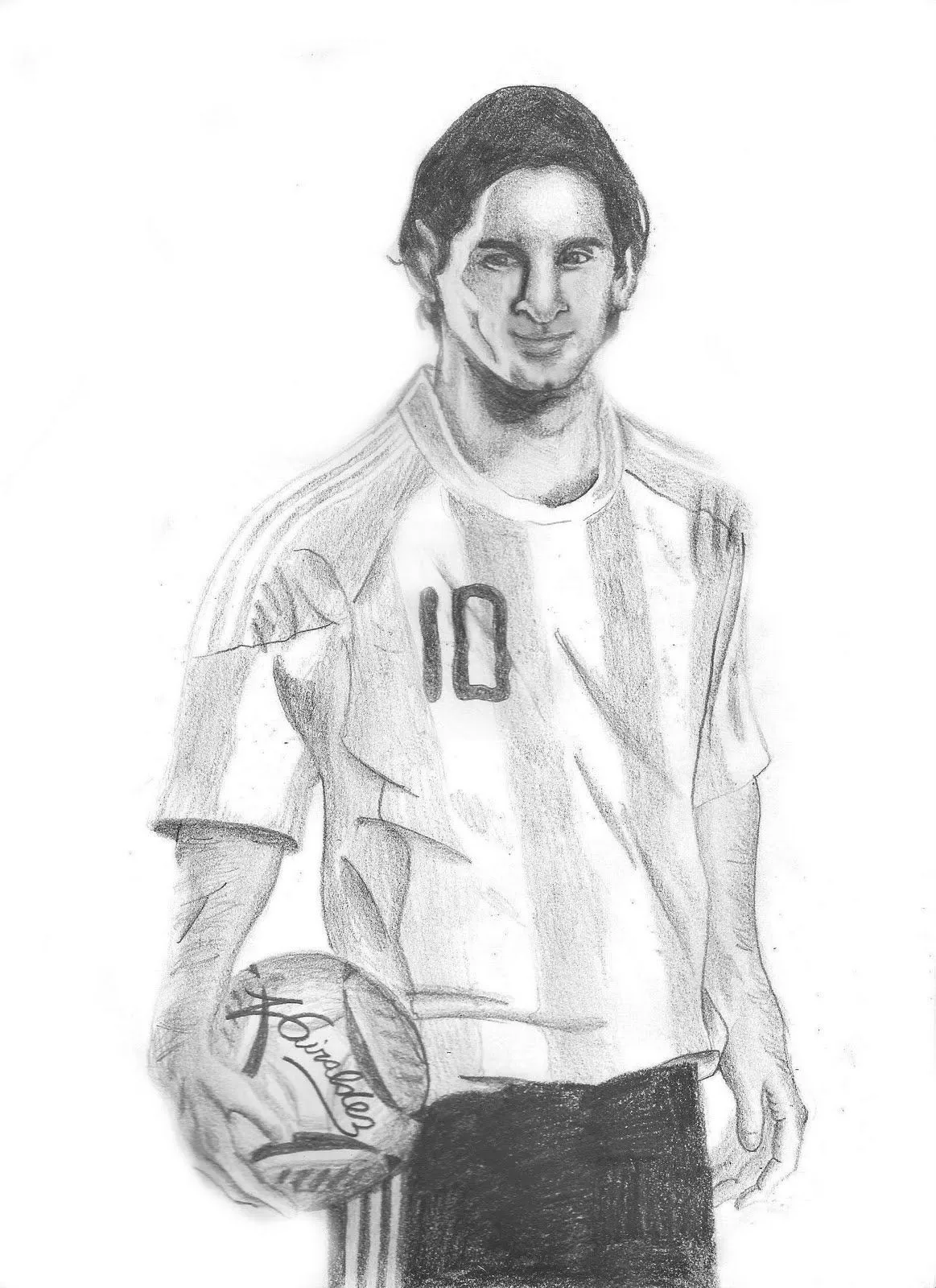 Dibujos para colorear de Lionel messi de 2012 - Imagui