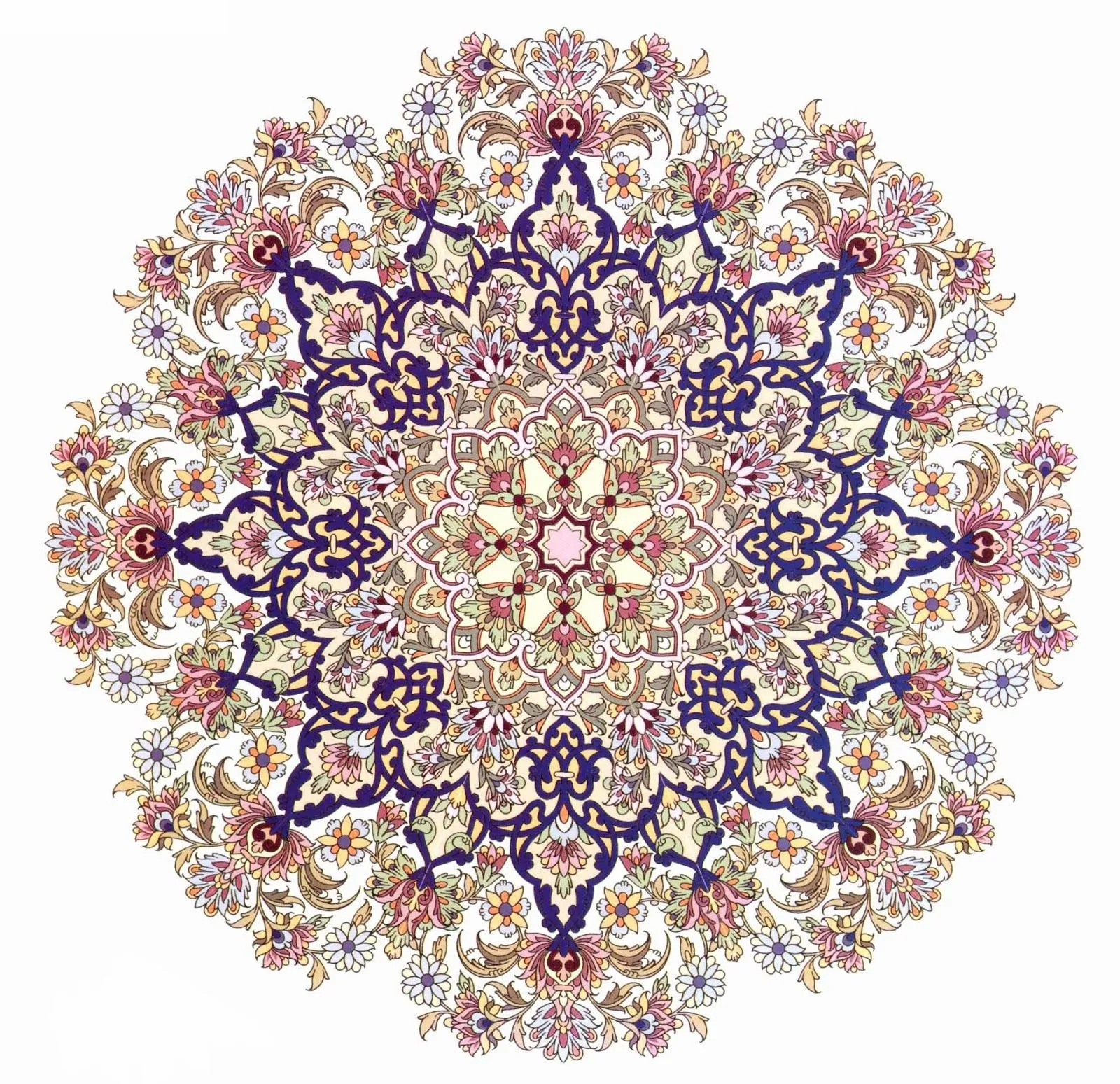 Luciernag@: Mandala islámico: Tazhib (arabesco) persa estilo Toranj Luciernag@: Mandala islámico: Tazhib (arabesco) persa estilo Toranj