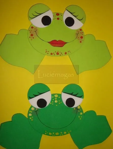 LUCIERNAGAS - Todo en Goma Eva -: Títeres de Sapos y Ranas de tres ... LUCIERNAGAS - Todo en Goma Eva -: Títeres de Sapos y Ranas de tres ...