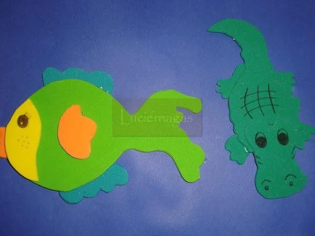 LUCIERNAGAS - Todo en Goma Eva -: Animales Acuáticos LUCIERNAGAS - Todo en Goma Eva -: Animales Acuáticos