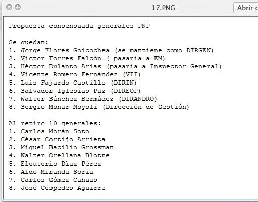 LulzSec Perú revela lista de generales de la Policía que pasan al ... LulzSec Perú revela lista de generales de la Policía que pasan al ...