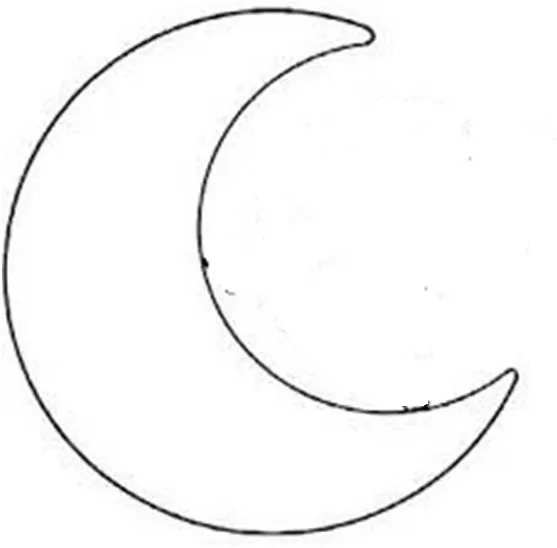 Moldes de luna en foami - Imagui