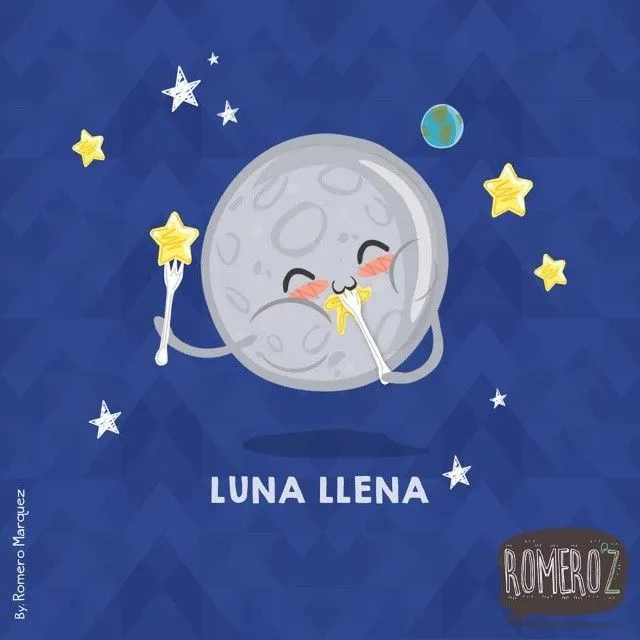 Luna llena - Happy drawings :) http://www.gorditosenlucha.com ...