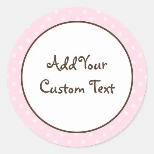 Lunares bonitos del rosa en colores pastel pegatina de Zazzle.