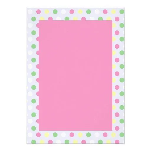 Lunares en colores pastel invitacion personal de Zazzle. Lunares en colores pastel invitacion personal de Zazzle.