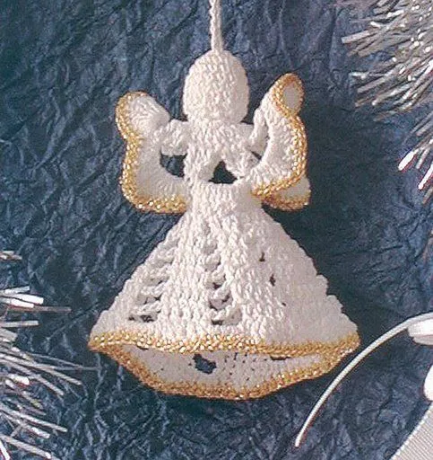 Lunitas de Lana y Fieltro: PATRÓN DE ANGELITO NAVIDEÑO DE GANCHILLO. Lunitas de Lana y Fieltro: PATRÓN DE ANGELITO NAVIDEÑO DE GANCHILLO.