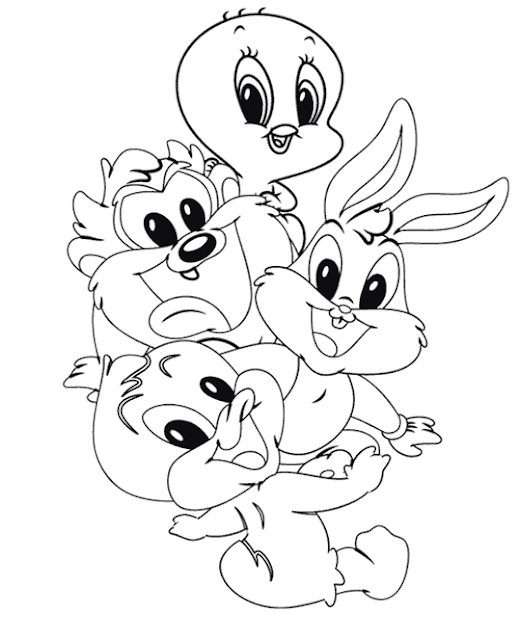 Lunituns bebé para colorear - Imagui