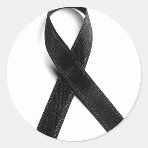 Luto - cinta negra pegatina redonda | Zazzle Luto - cinta negra pegatina redonda | Zazzle