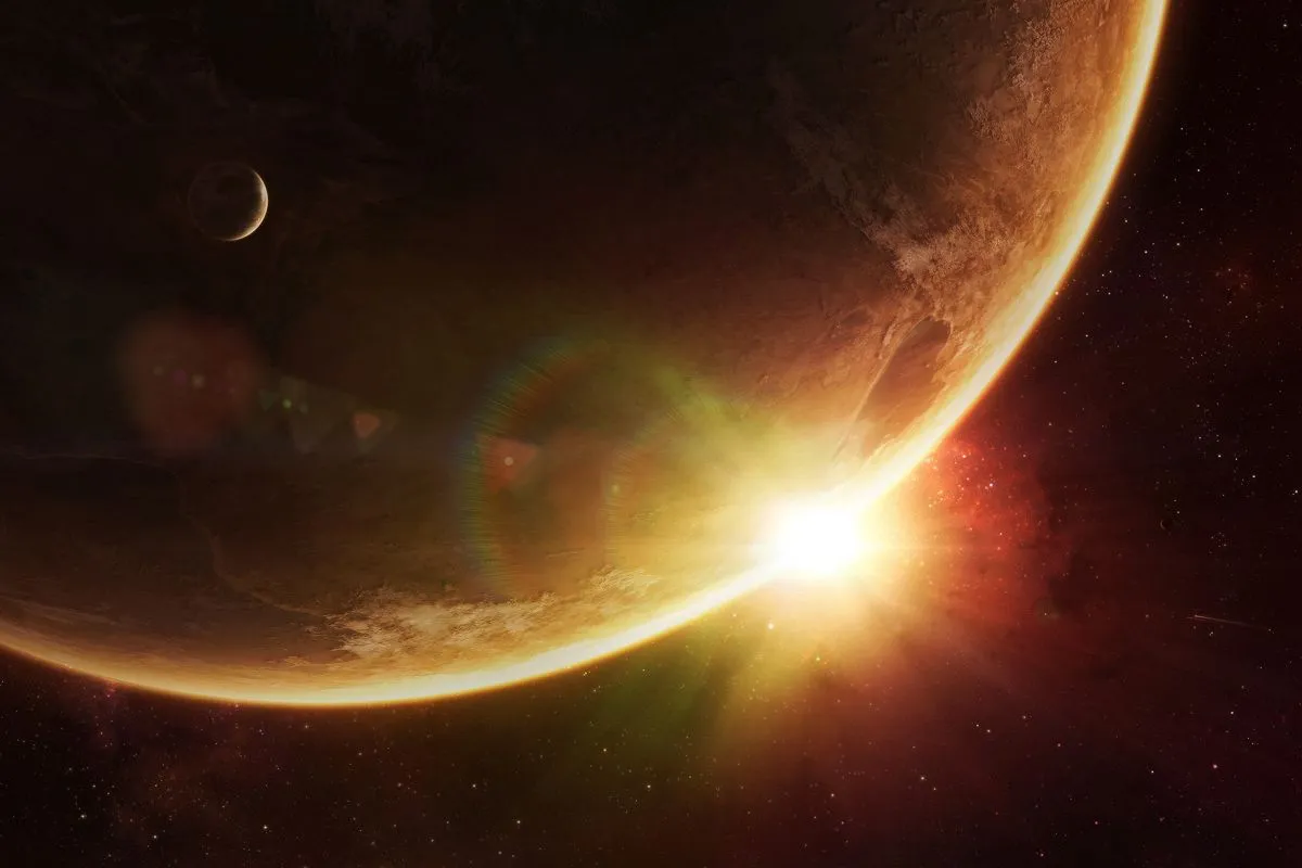 La luz de una estrella aparece apenas en el planeta - Wallpaper ... La luz de una estrella aparece apenas en el planeta - Wallpaper ...