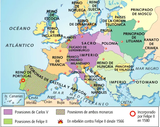 Lvcvs Mambvcvs: Mapa: Europa en el s. XVI