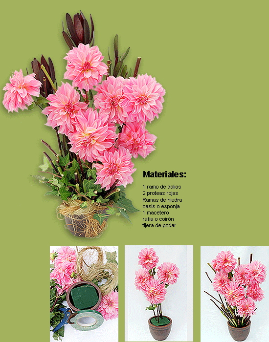 Maceta decorada con flores naturales ideal para decoración Flores ...