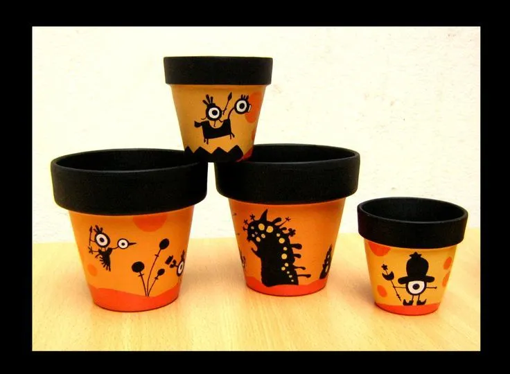 Macetas artesanales pintadas a mano con diseños gamer | Ideas para ... Macetas artesanales pintadas a mano con diseños gamer | Ideas para ...