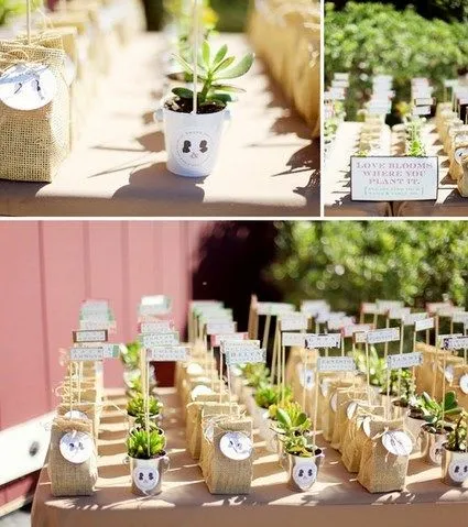 Macetas decoradas para la boda « Manualidades