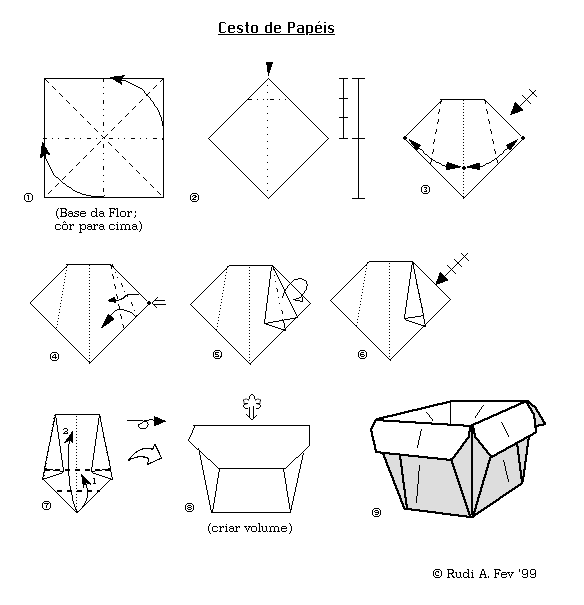 Macetero/maceta de papel | Papiroflexia, arte doblando papel