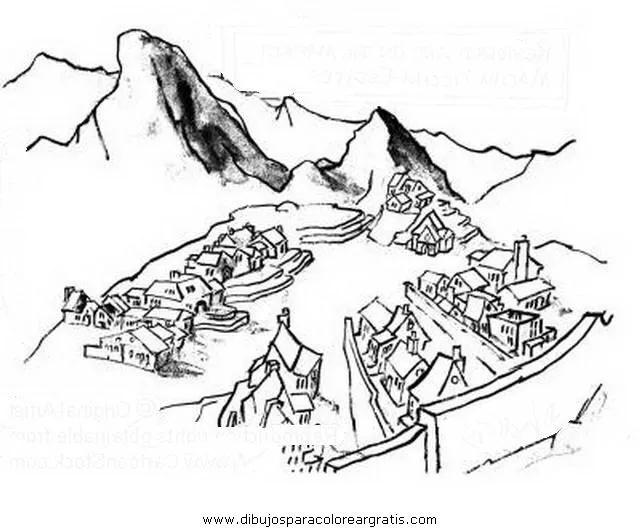 machu picchu para pintar Colouring Pages