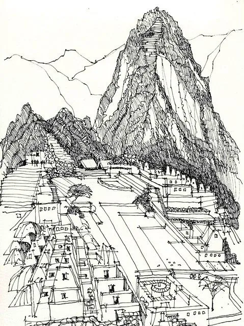 machu picchu para pintar Colouring Pages (page 2)