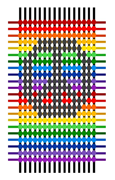 Macradabra: Patron Pulsera Peace and Love en Macramé Macradabra: Patron Pulsera Peace and Love en Macramé