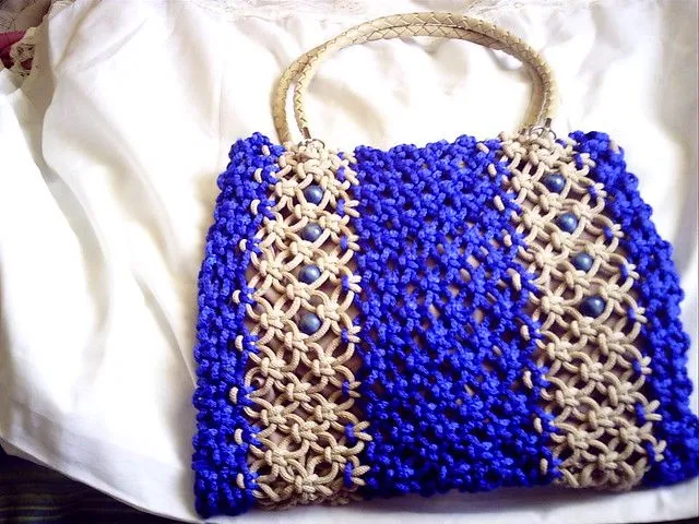 Macrame bolsos y carteras - Imagui