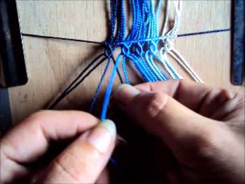 Macramé - Muestra de tejido - Macrame sample - YouTube