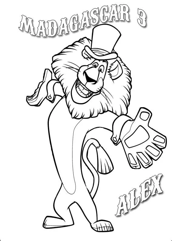 Dibujos madagascar 3 para colorear - Imagui