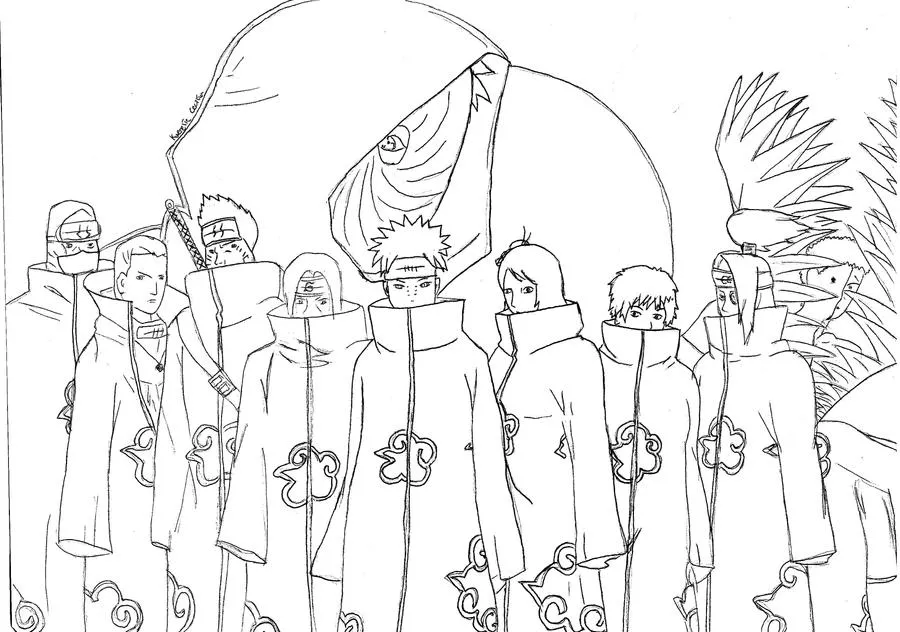 madara uchiha Colouring Pages