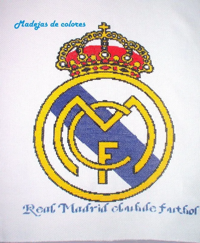 Madejas de colores: Escudo del Real Madrid. Madejas de colores: Escudo del Real Madrid.