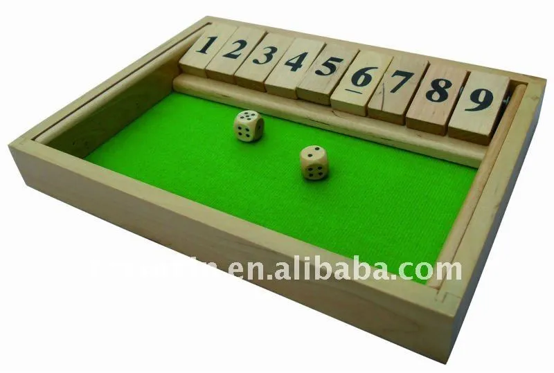 De madera juegos de mesa cerró la caja de juegos de dados-Otros ... De madera juegos de mesa cerró la caja de juegos de dados-Otros ...