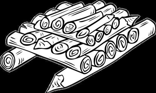 Madera listo para imagen vectorial fogata | Vectores de dominio ...