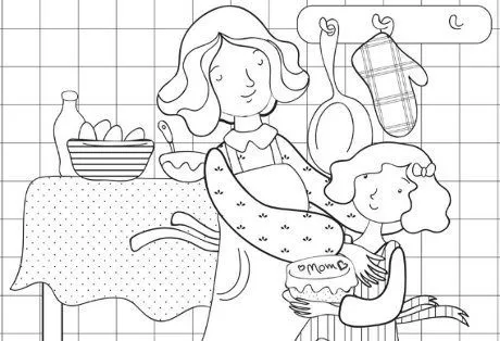 Dia de la madre 2014 tarjetas para colorear Dia de la madre 2014 tarjetas para colorear