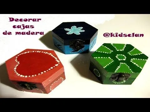 Día de la madre - Decorar cajas de madera - YouTube