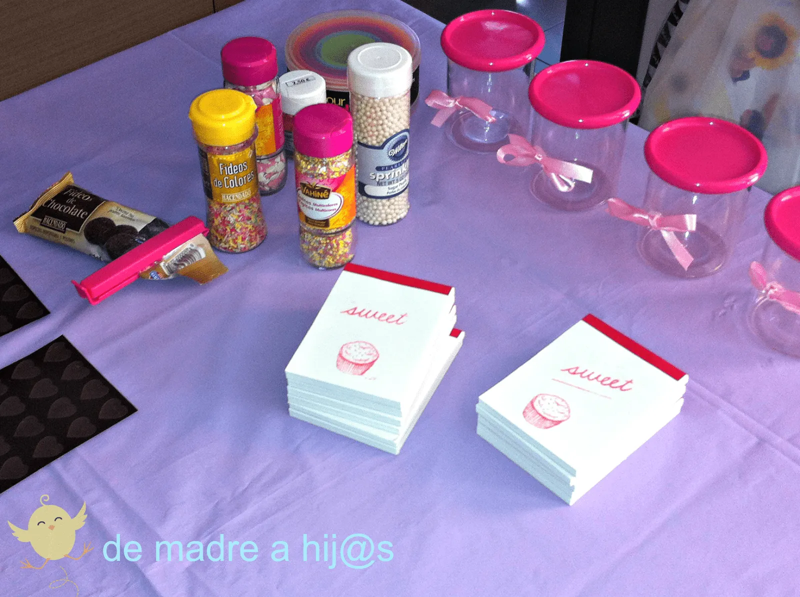 De madre a hija: Cumpleaños cupcakes ... ¡Fiesta de cocineras!